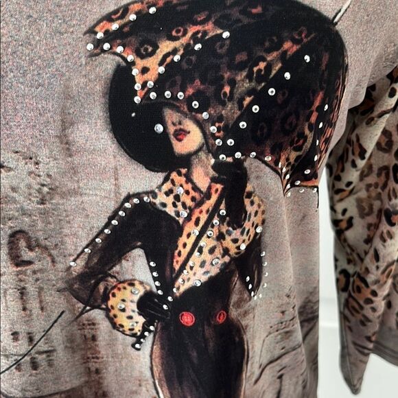 Valentina “Cat Walk “ Embellished Fantastic NWOT - Picture 5 of 10